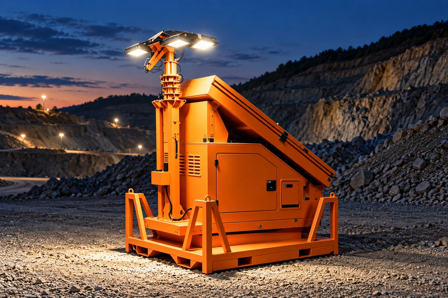 GDQ9-M skid-mounted mobile light tower