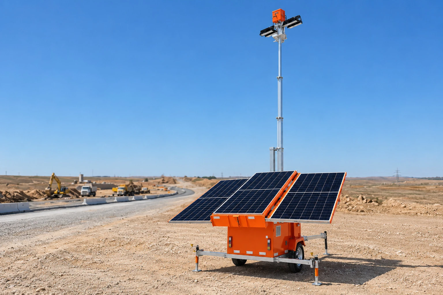 GD9-H hybrid mobile light tower